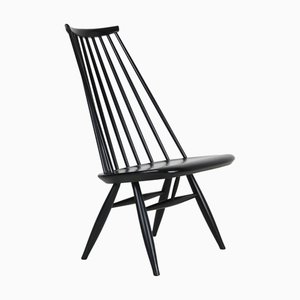 Silla Mademoiselle en negro de Ilmari Tapiovaara para Asko, años 60