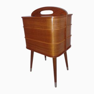 Danish Sewing Box in Teak, Nähkasten, 1960s