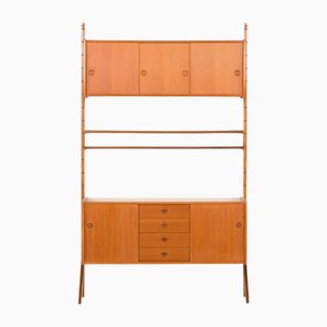 Ergo Freestanding Wall Unit with Sideboard attributed to John Texmon for Blindheim Mobelfabrikk, Norway, 1960s
