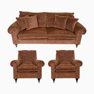 Art Deco French Living Room Set, Set of 3