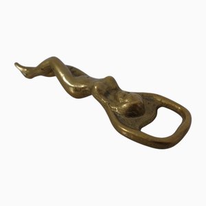 Nude Woman Bottle Opener in Brass, Germany, 1960s