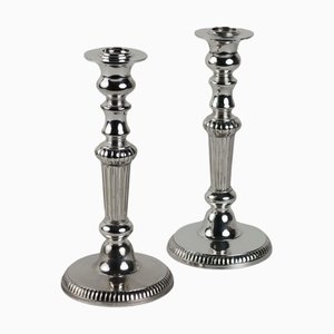 Antique Sheffield Candelabras in Silver, United Kingdom, 20th Century, Set of 2