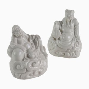 Figurines Antiques en Porcelaine, Chine, Set de 2