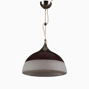 Vintage Ceiling Lamp in Aluminium & Plastic from Stilnovo, 1960s