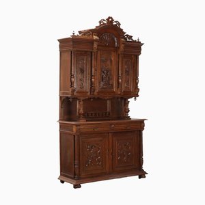 Credenza antica in stile Neorinascimentale in quercia, Francia, XIX secolo
