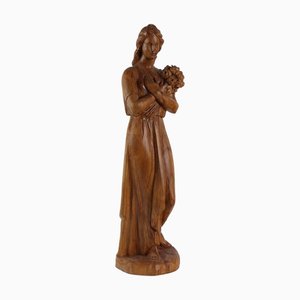 Antique Sculpture in Olive Wood