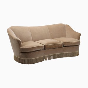 Vintage Sofa in Velvet and Foam, 1950s