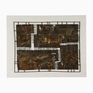 Copper and Brass Sculpture Panel, 1970s