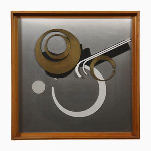 Abstract Composition in Metal Frame, 1970s