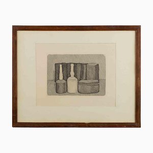 Giorgio Morandi, Still Life with Nine Objects, Etching, 1954