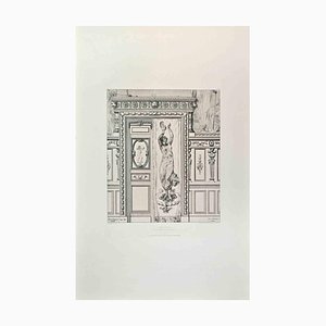 Pierre-Lucien Faure-Dujarric, Une Porte, Etching, 1870s