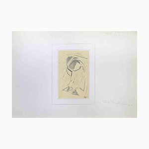 Reynold Arnoud, Camille Renard, Portrait Nr.1, Tuschezeichnung, Mitte des 20. Jahrhunderts