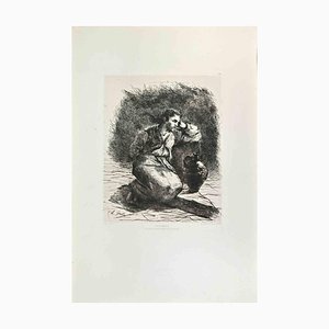 Armand Gautier, Prisonnier, Etching, 1870s