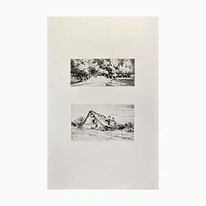 Joseph François Villevieille, A Nohant-Vico, Etching, 1870s