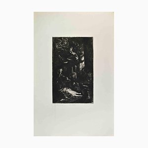 Benoît-Louis Prévost, Les Remords, Etching, 1870s