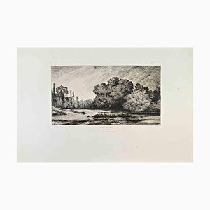 Tancrède Abraham, Le Val Clémence, Etching, 1870s