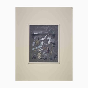 Paul Emile Colin, Composition, Tempera, Mid-20th Century