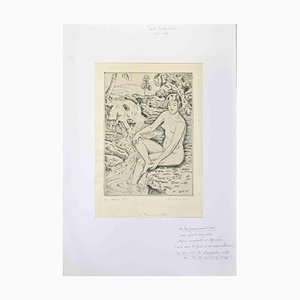 Paul Emile Colin, Bath, Etching, Mid-20th Century