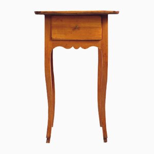 French Baroque Side Table in Solid Cherry, 1750s