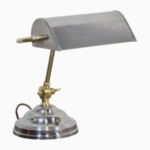 Lampada da scrivania regolabile da banchiere, anni '20