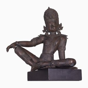 Artiste Népalais, Indra King of Gods, Alliage de Cuivre, 1800s