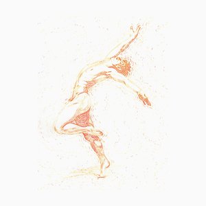 Christian Frederiksen, Dancer Disturbing the Field, 2025, Chalk Pastel on Paper