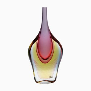 Large Sommerso Murano Vase attributed to Vetreria Artistica Oball for Nesto, 1980s
