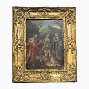 Ramino, Noli Me Tangere, 18th Century, Oil Painting on Copper, Framed