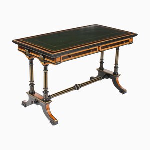 Aesthetic Burl Maple Writing Desk from Edward & Roberts, 19th Century