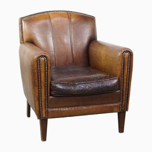 Vintage Sheep Leather Armchair