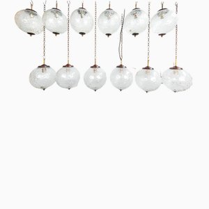 Vulcanised Glass Pendant by Aureliano Toso for Vetri Murano