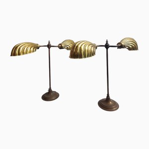 Lampada da scrivania Art Déco in ottone, Regno Unito, anni '20