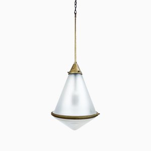 Large Conical 2-Tone Pendant Light from Kandem, Körting & Mathiesen AG, 1920s