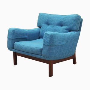 Danish Blue Armchair, 1960s