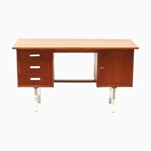 Scrivania vintage con cassetti e anta, anni '60