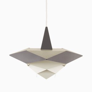 Metall Hängelampe von Preben Dahl für Hans Følsgaard Lighting, 1960er