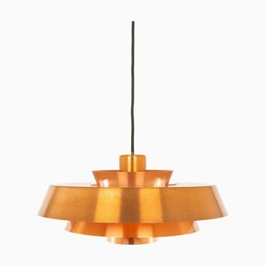 Copper Nova Pendant by Jo Hammerborg for Fog & Mørup, 1960s