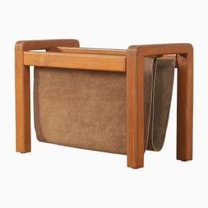 Leather Magazine Holder, 1960s