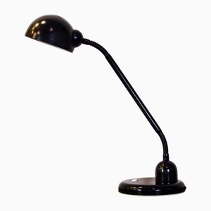 Schwarze Schreibtischlampe, 1970er