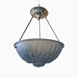 Französische Art Deco Hängelampe, 1930er