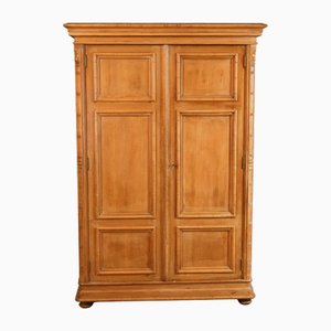 Bamboo Style Pitch Pine Wardrobe, 1920s