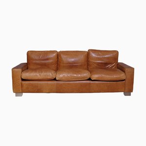 Artisanal Leather 3-Seater Sofa, 1990s