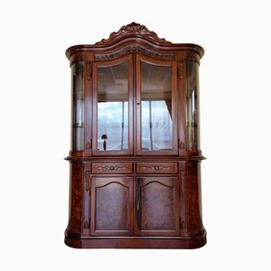 French 2-Body Showcase Cabinet