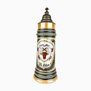 Simon Peter Gerz, Large Beer Mug, Butcher, Höhr-Grenzhausen, Westerwald
