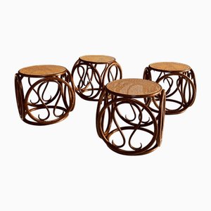 Sgabelli in legno curvato di Thonet, anni '70, set di 4