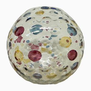 Bohemian Borske Sklo Nemo Glass Vase by Max Kannegiesser, 1960s