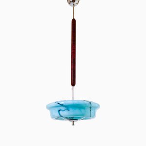 Lámpara de techo escultural Art Déco, Italia, años 30