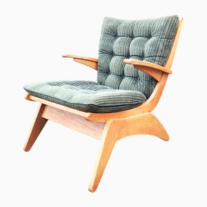 Midcentury Modern Sculptural Armchair by Jan Den Drijver for Jess, 1950s
