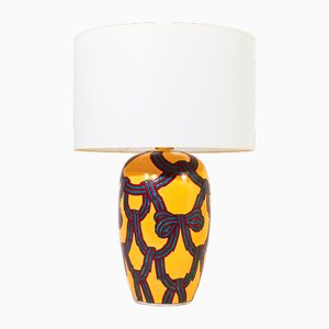 Large Italian Ceramic Table Lamp, 1980s