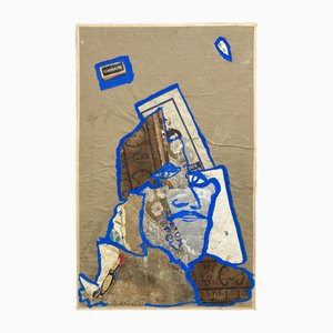 Borkin, Portrait of Gauguin, Collage and Acrylic on Panel, 1993